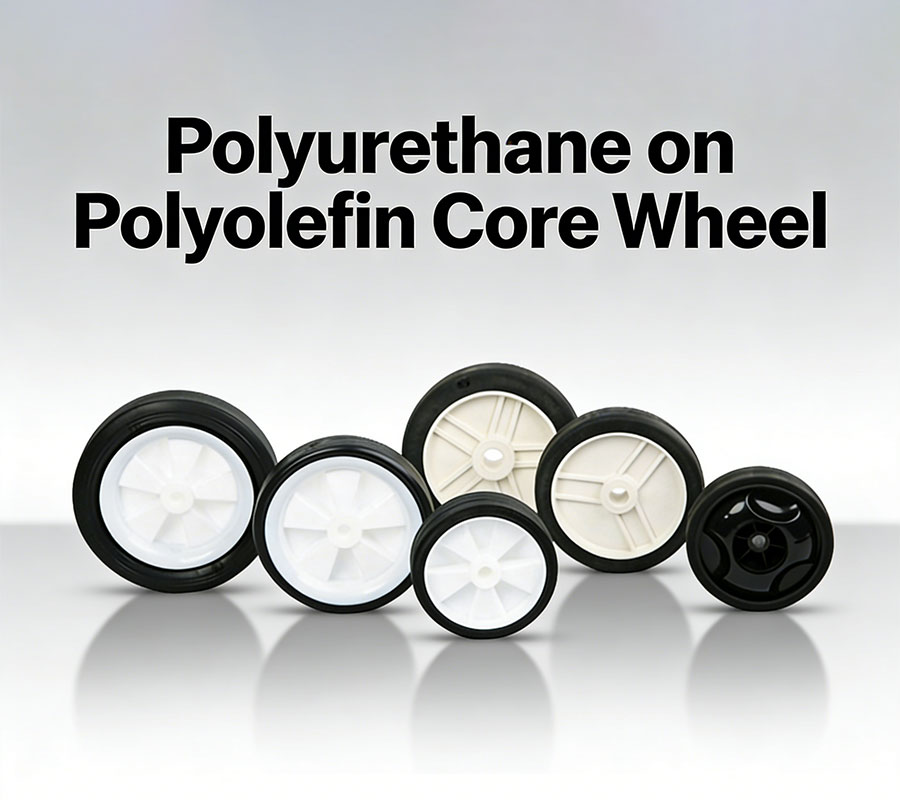 Polyurethane on Polyolefin Core Wheel