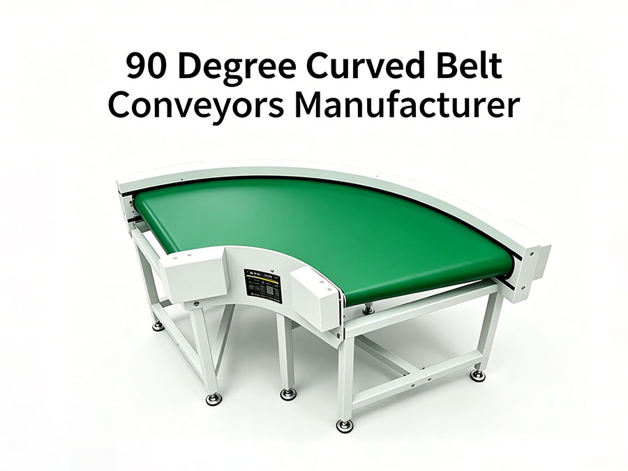 90 Degree Curved Belt Conveyors Manufacturer
