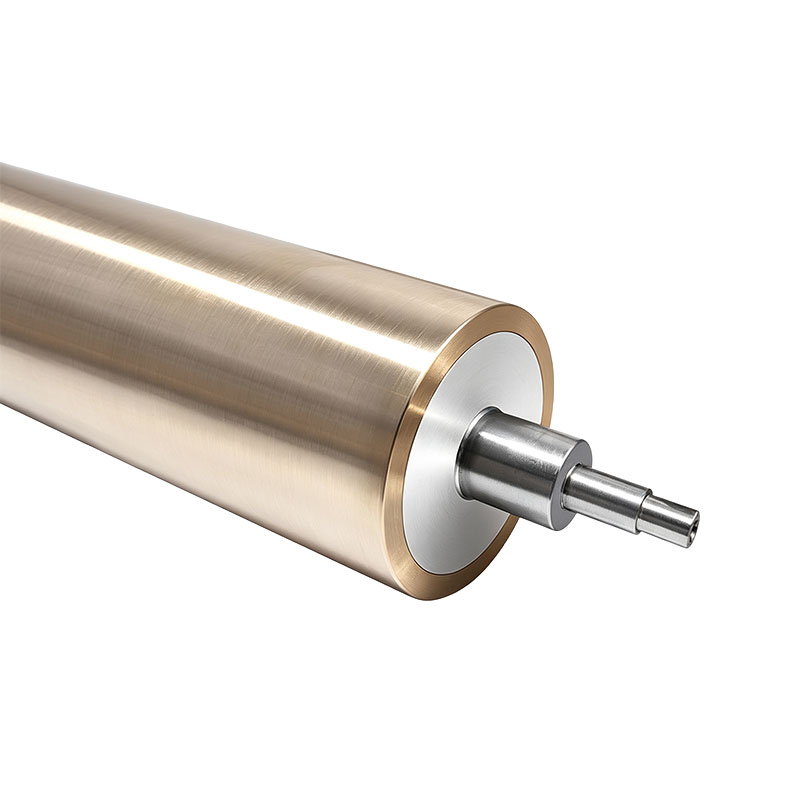Custom Hard Anodized Aluminum Alloy Guide Roller for Industrial Web Processing