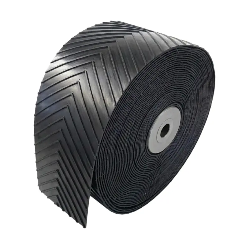 Custom Nylon Chevron Rubber Conveyor Belt