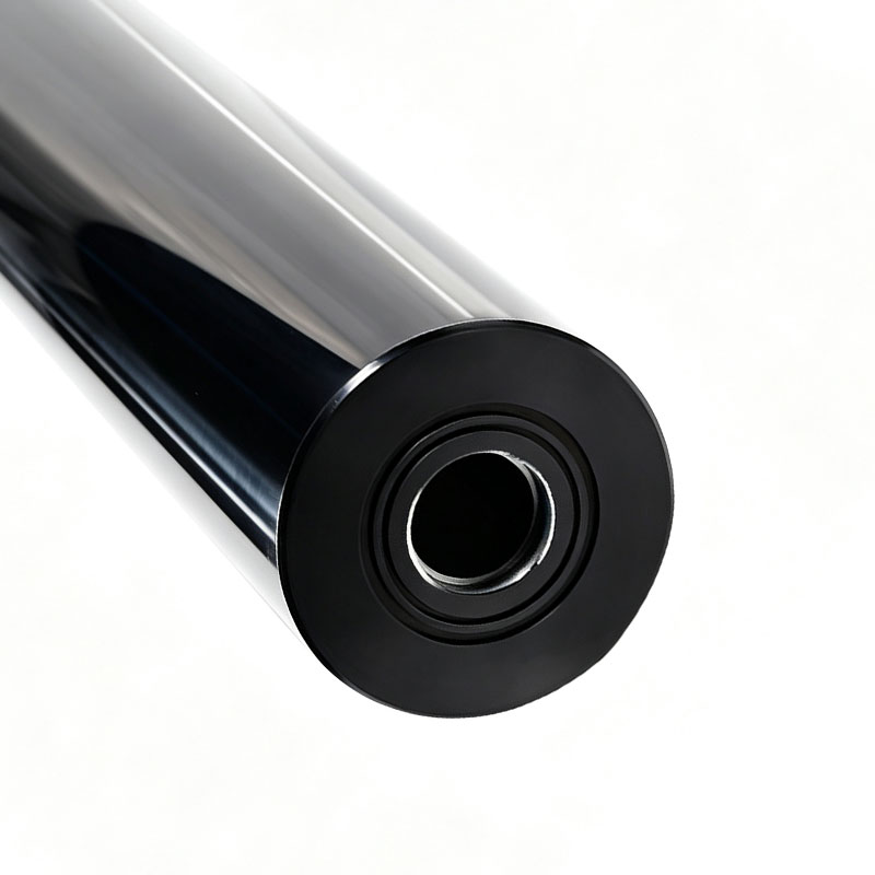 Black Anodized Aluminum Guide Roller with Hard Chrome Plated Shaft and Precision Bearings