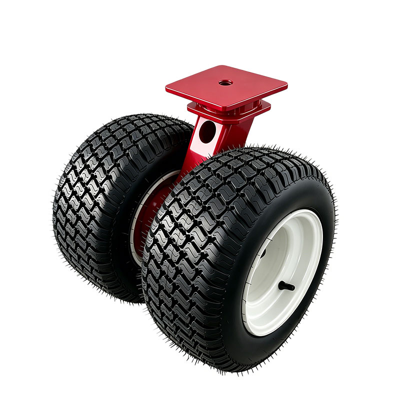 High-Cushioning Double-Wheel Solid Rubber Container Casters