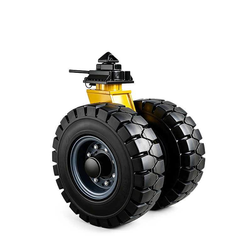 High-Cushioning Double-Wheel Solid Rubber Container Casters