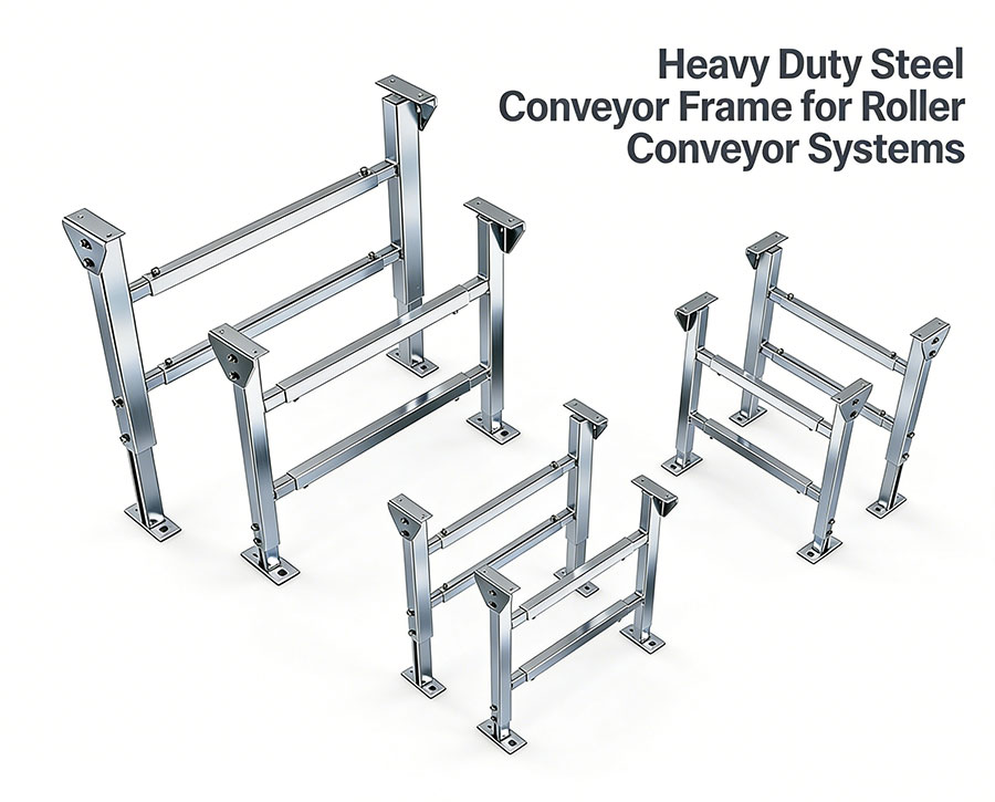 Heavy Duty Steel Conveyor Frame for Roller Conveyor Systems