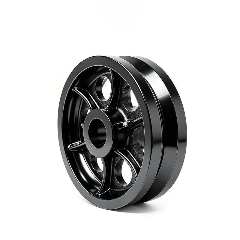 Industrial Heavy-Duty Cast Iron V-Groove Wheels