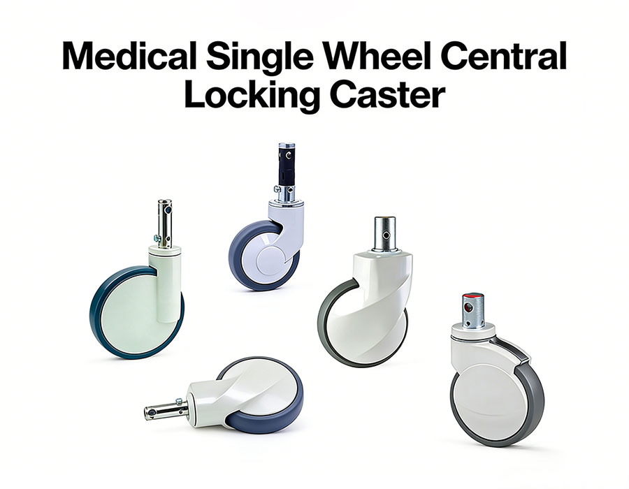 Medical Single Wheel Central Locking Caster