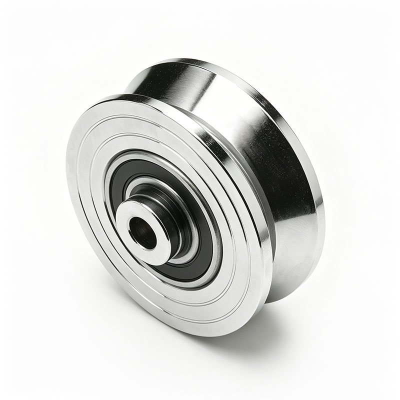 Heavy-Duty Solid Steel V-Groove Sliding Gate Wheels