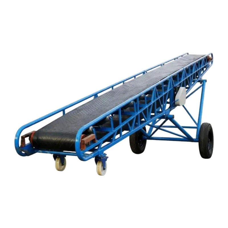 Custom Mobile Chevron Rubber Belt Conveyor