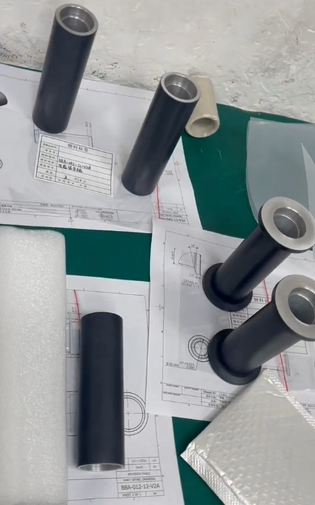 Custom PTFE-Coated Aluminum Rollers