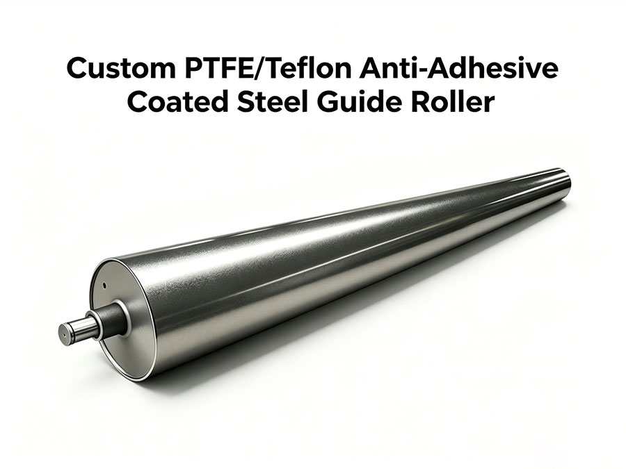 Custom PTFE/Teflon Anti-Adhesive Coated Steel Guide Roller