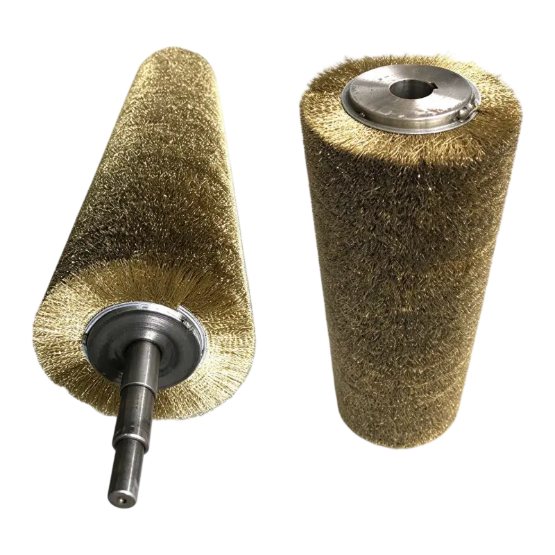 Hard-bristle Metal Shaft Industrial Roller Brush