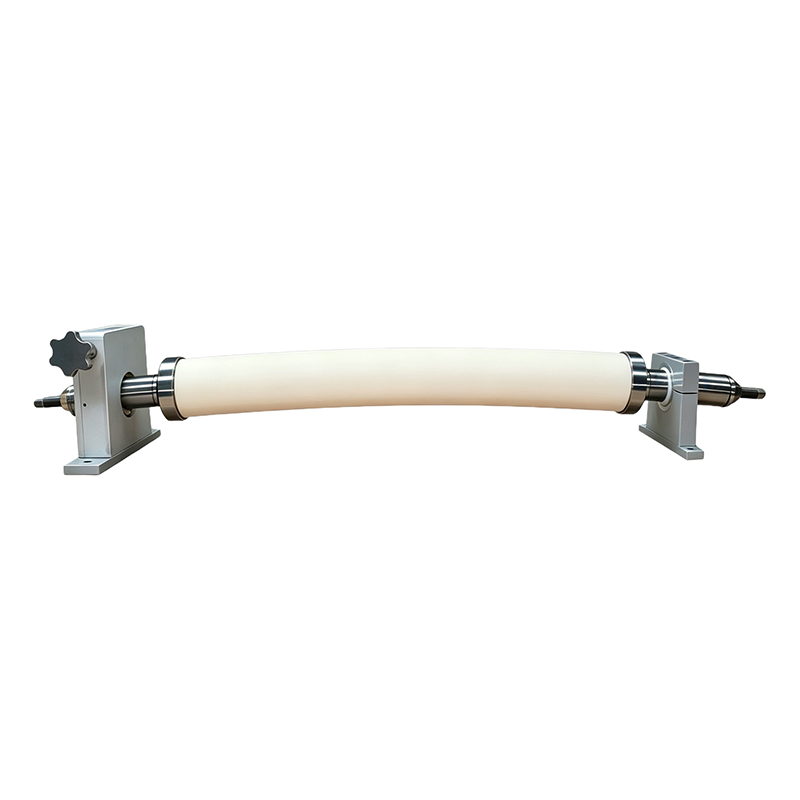 Web Flattening & Wrinkle-Removing Rubber Expander Roller