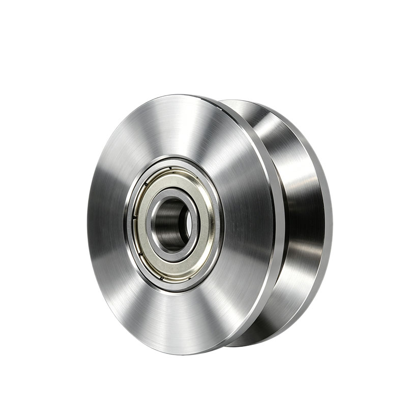 Heavy-Duty Solid Steel V-Groove Sliding Gate Wheels