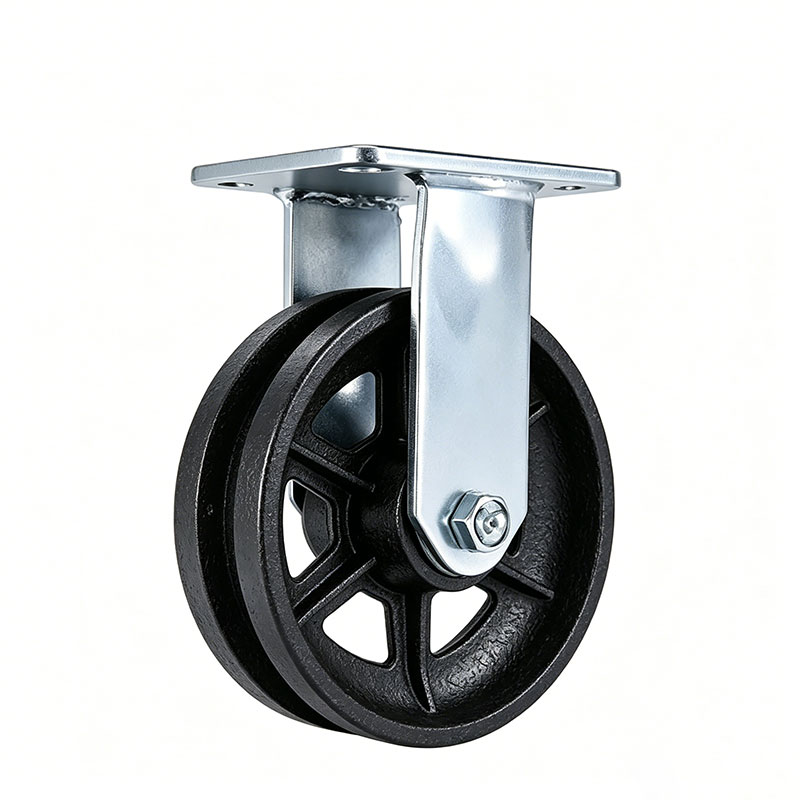 Industrial Spoked V-Groove Track Casters