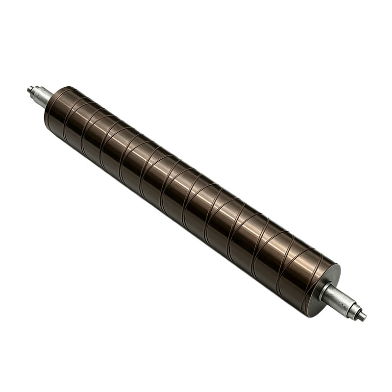 Custom Cross-Hatch Anodized Aluminum Guide Rollers