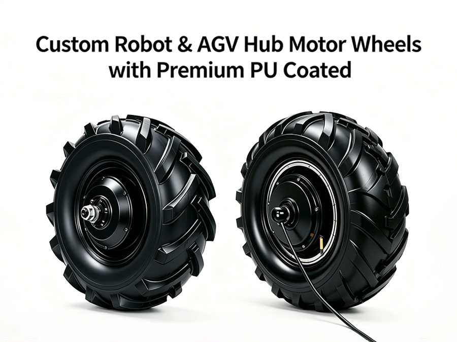 Custom Robot & AGV Hub Motor Wheels with Premium PU Coated