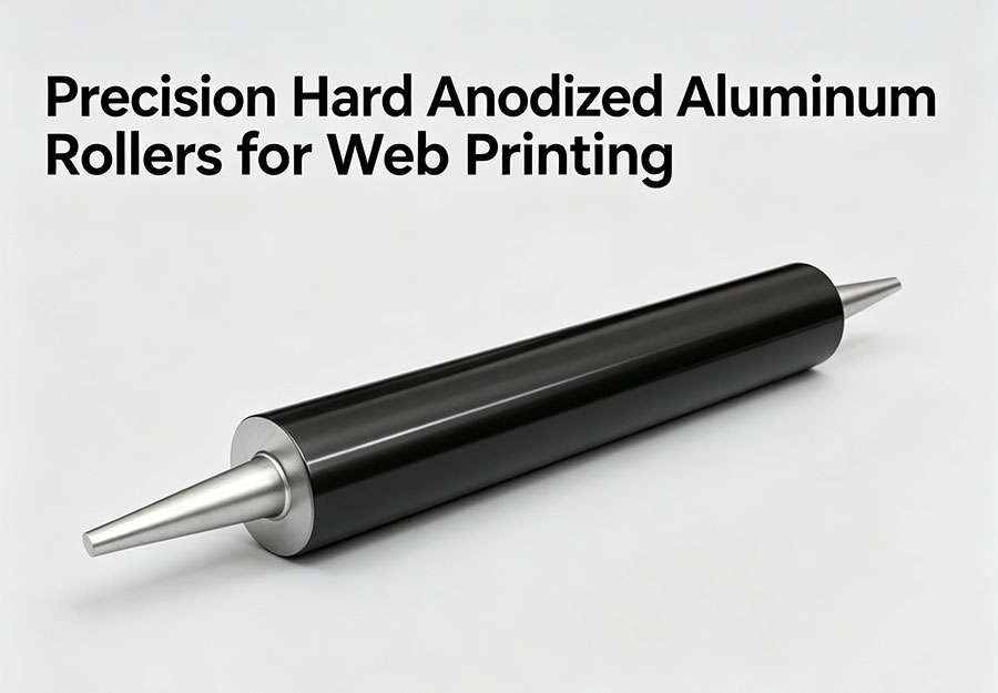 Precision Hard Anodized Aluminum Rollers for Web Printing