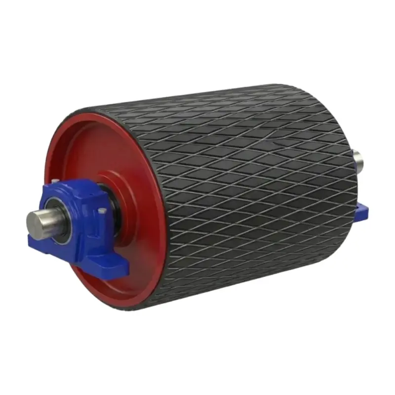 Custom Heavy Duty Rubber Lagged Drive Pulley
