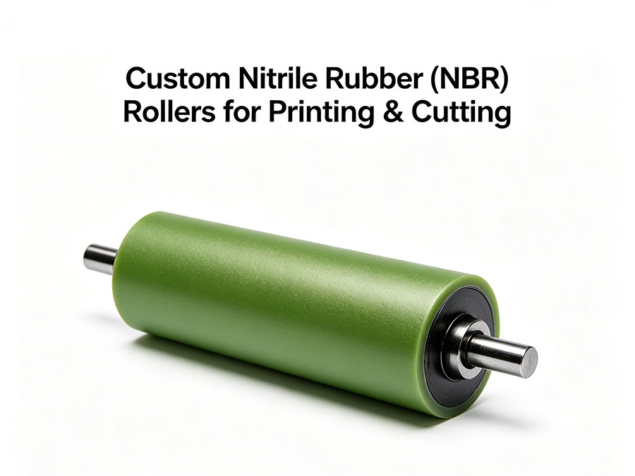 Custom Nitrile Rubber (NBR) Rollers for Printing & Cutting