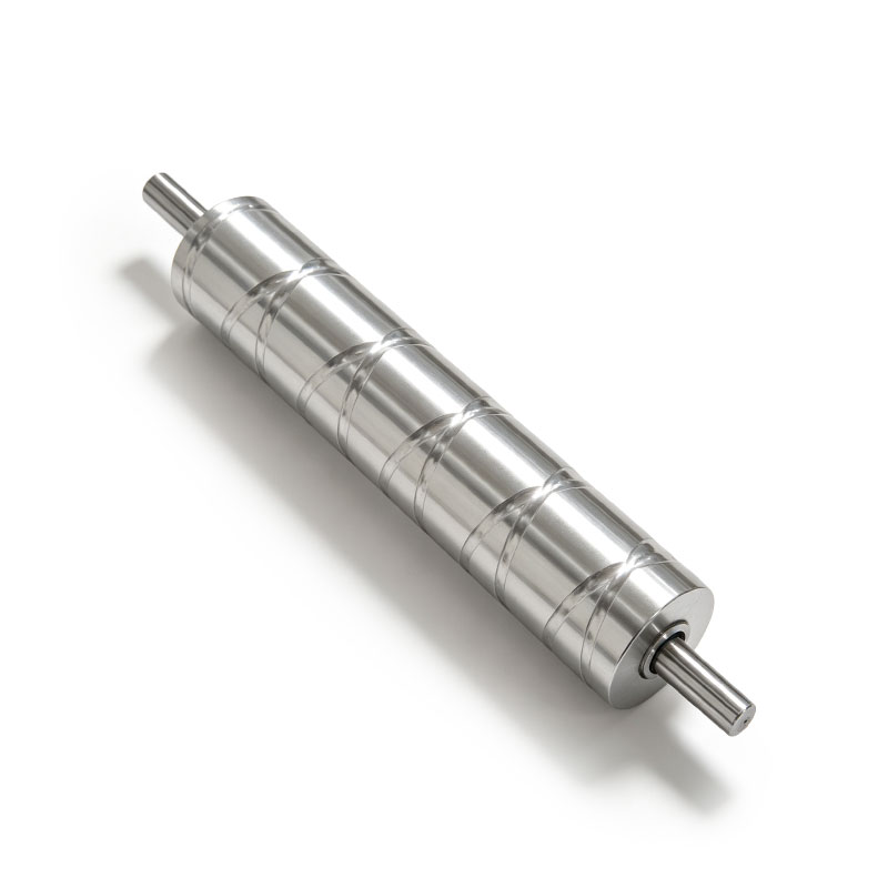 Industrial Anodized Cross-Hatch Aluminum Roller for Film and Textile Processing Lines