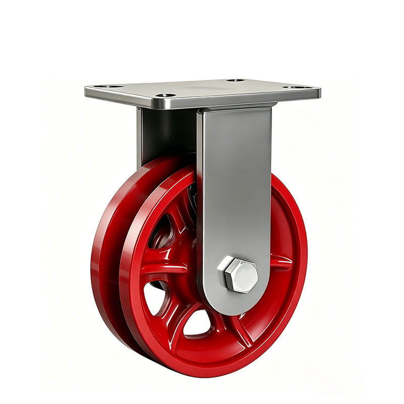 Industrial Spoked V-Groove Track Casters
