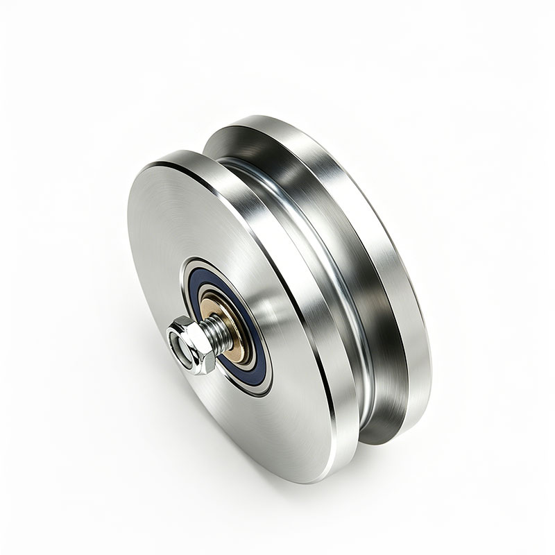 Heavy-Duty Solid Steel V-Groove Sliding Gate Wheels