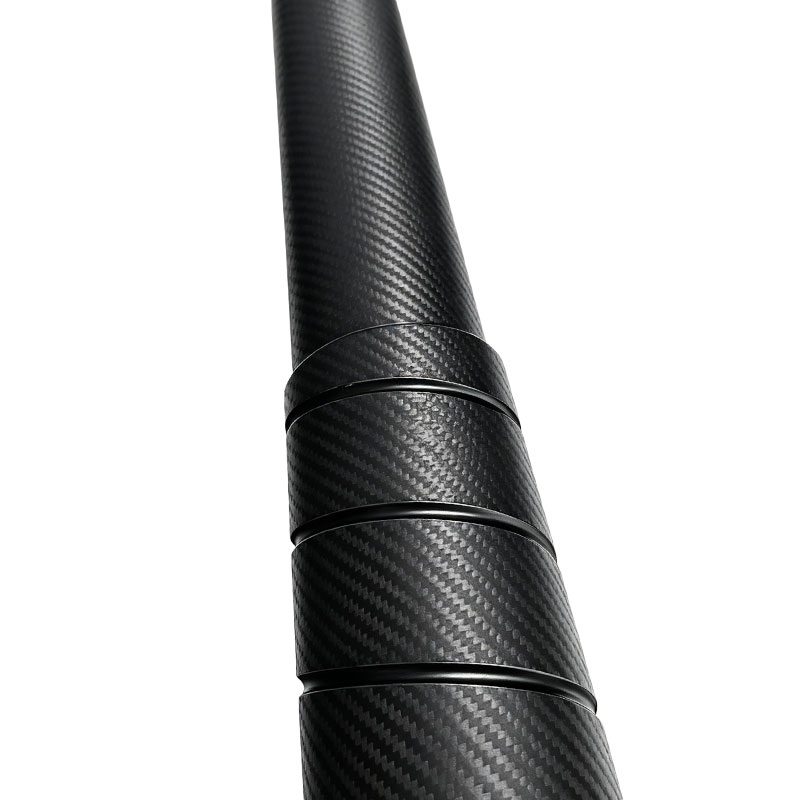 Custom grooved carbon fiber Spreader roller for Web Handling