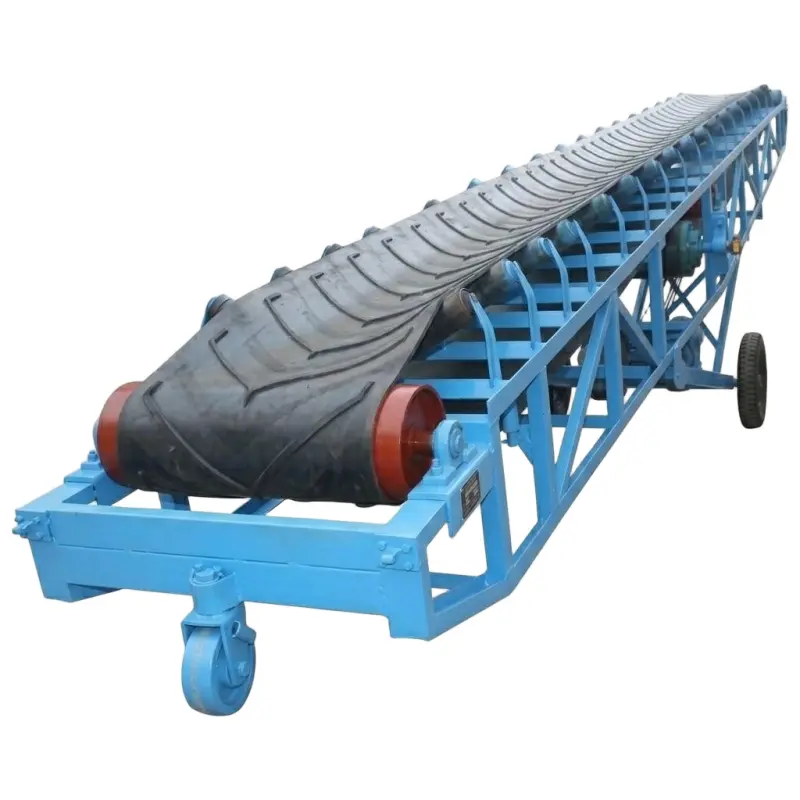 Custom Mobile Rubber Belt Conveyor System