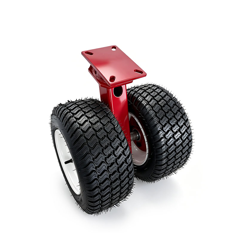 High-Cushioning Double-Wheel Solid Rubber Container Casters