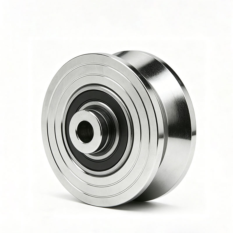 Heavy-Duty Solid Steel V-Groove Sliding Gate Wheels