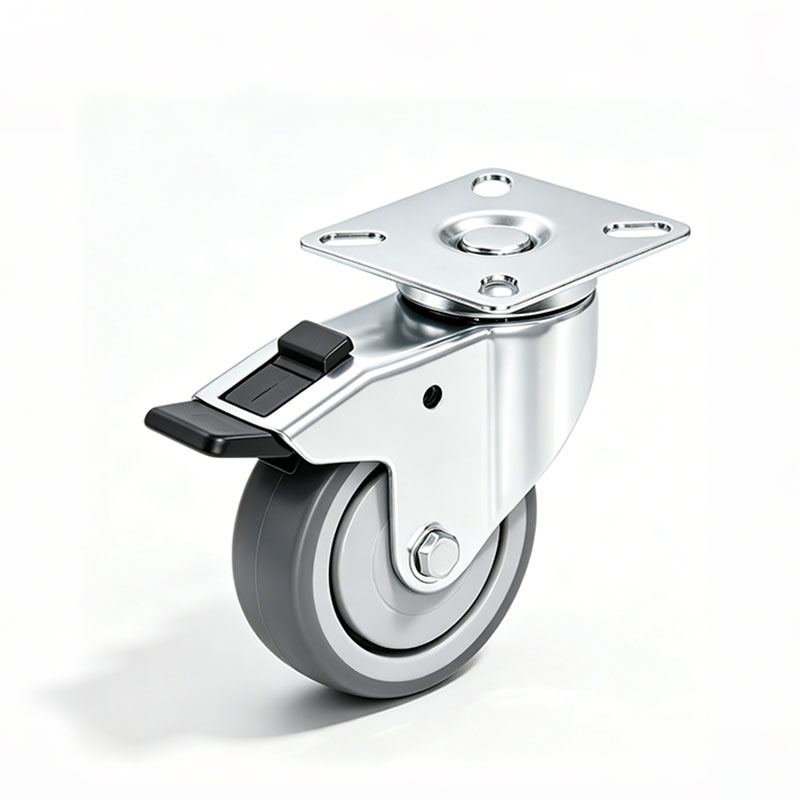 Antimicrobial TPR Twin-Wheel Hospital Casters