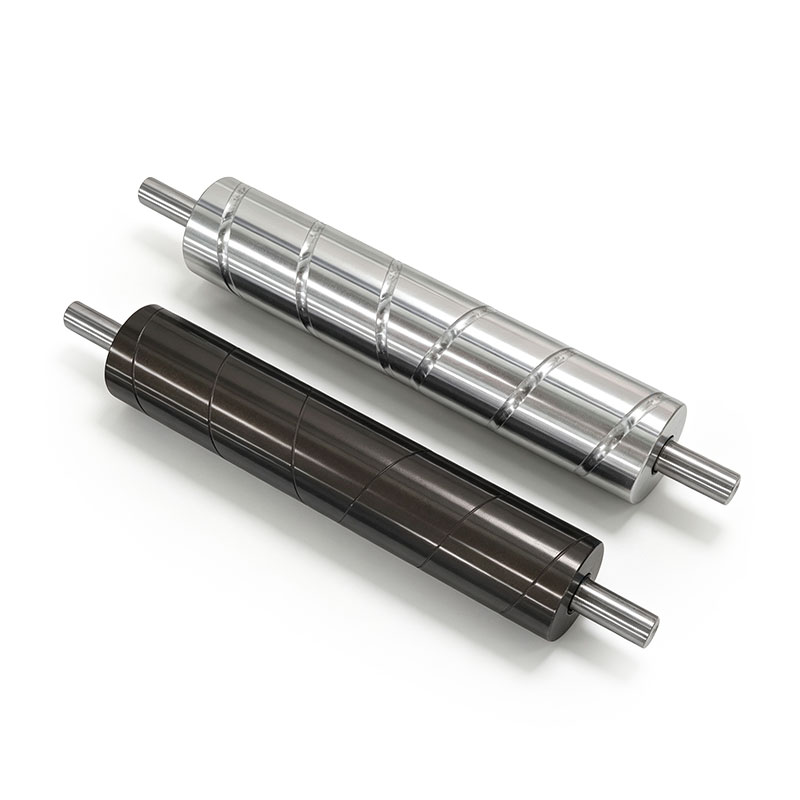 Industrial Anodized Cross-Hatch Aluminum Roller for Film and Textile Processing Lines
