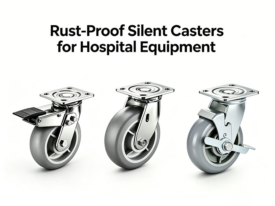 Rust-Proof Silent Casters for Hospital Equipment