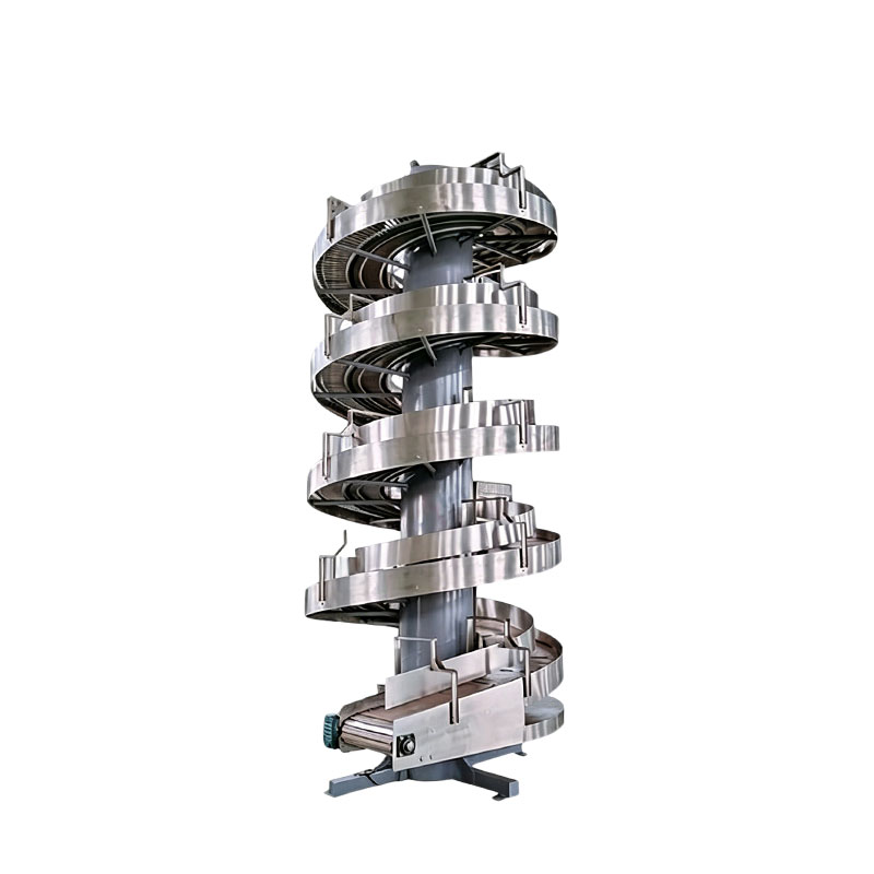 Custom Vertical Spiral Conveyors for Food, Beverage & Bottling Lines
